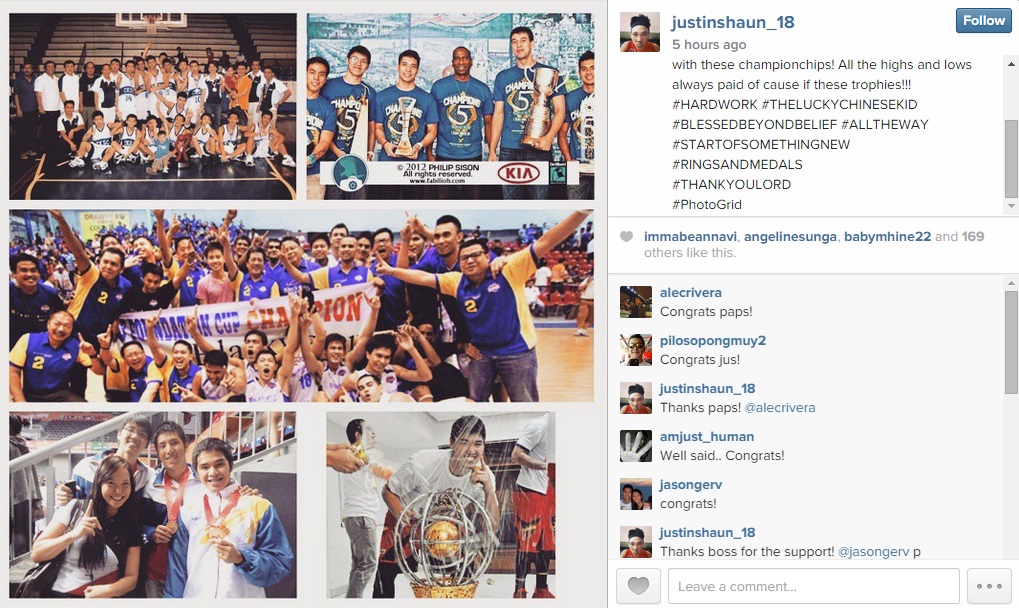 Screengrab from Justin Chua's Instagram account. 