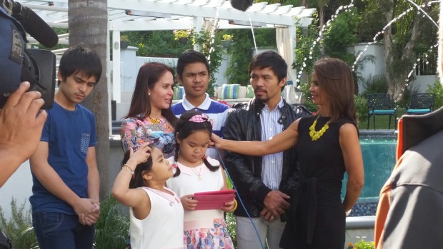 Jinkee and Pacquiao kids take a tour of the newly purchased Beverly Hills mansion. Jennifer Dauer/Contributed Photo