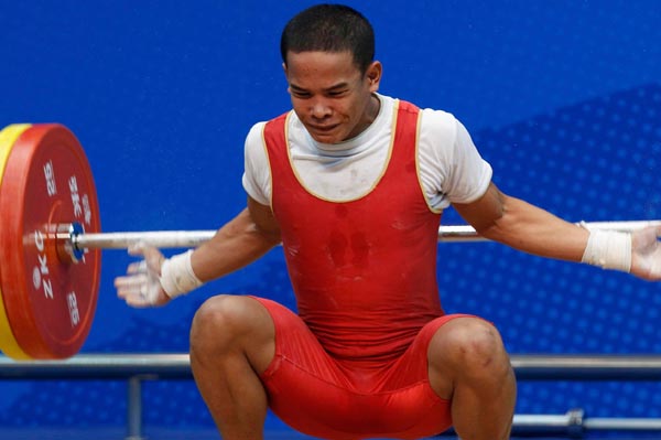 Filipino weightlifter Nestor Colonia. INQUIRER FILE PHOTO