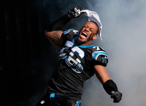 Greg Hardy. Kevin C. Cox/Getty Images/AFP