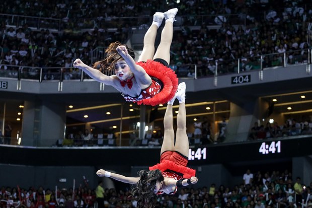 UE Pep Squad. Photo by Tristan Tamayo/INQUIRER.net