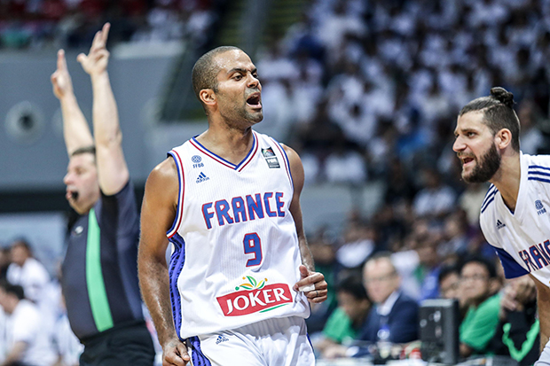 Philippines vs France in a FIBA OQT match at Mall of Asia Arena. Photo by Tristan Tamayo/INQUIRER.net