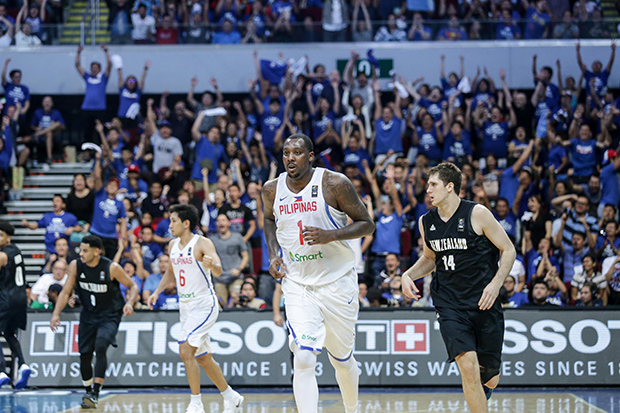 Gilas Pilipinas vs New Zealand in a FIBA OQT match at Mall of Asia Arena. Photo by Tristan Tamayo/INQUIRER.net