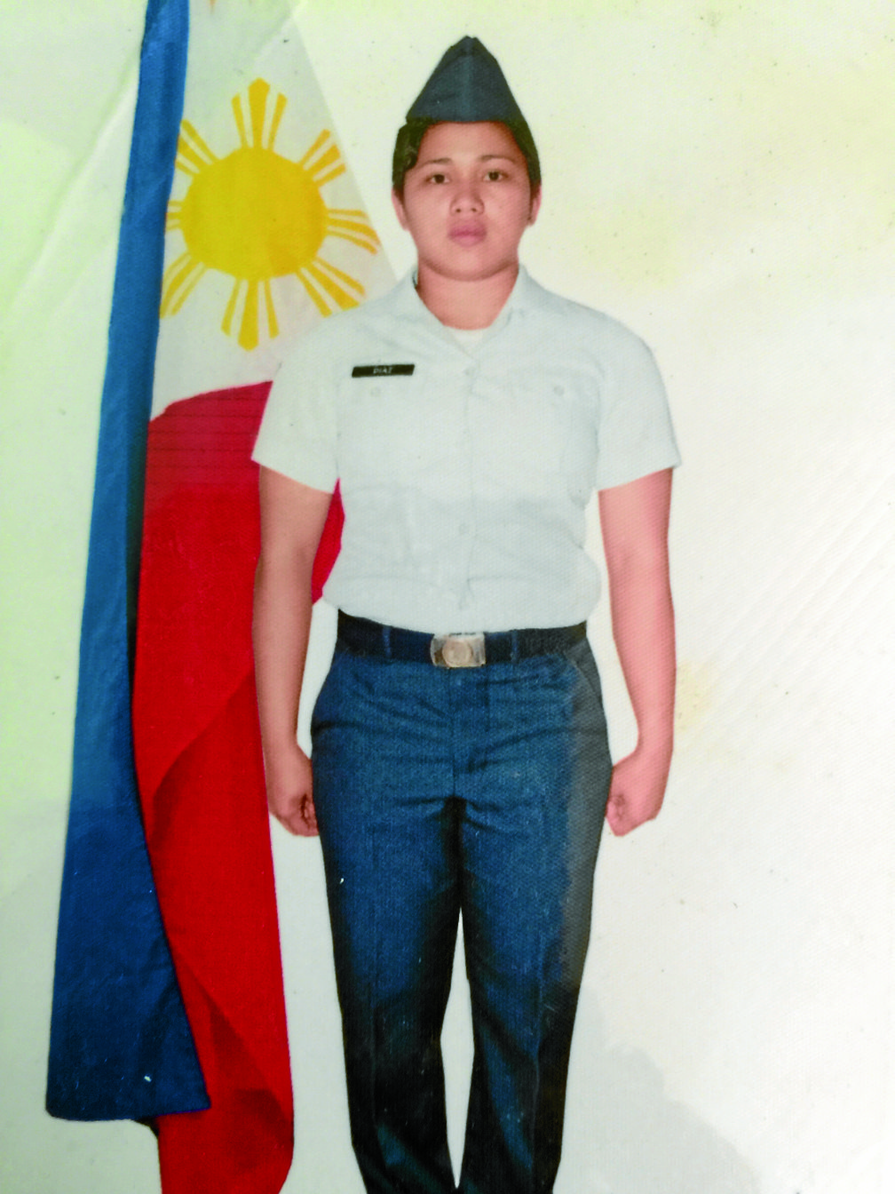 Meet Philippine Air Force Airwoman Second Class Hidilyn Diaz. REPRODUCTION PHOTO BY JULIE ALIPALA