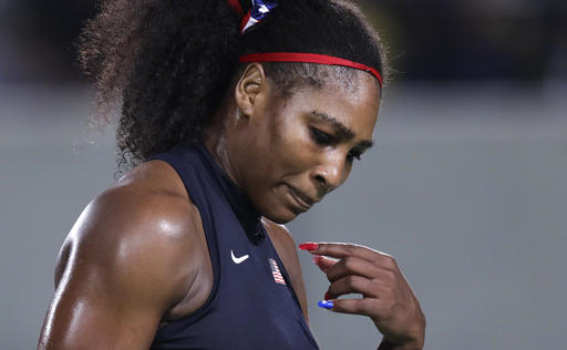 Serena Williams, of the United States, walks away after a loss to Elina Svitolina, of Ukraine, at the 2016 Summer Olympics in Rio de Janeiro, Brazil, Tuesday, Aug. 9, 2016. AP Photo