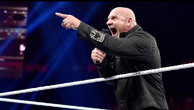  Goldberg returns to answer the challenge of Brock Lesnar. Photo by WWE.com