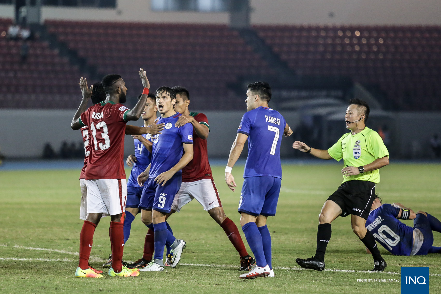 AFF Suzuki Cup game between Philippines and Indonesia. Photo by Tristan Tamayo/INQUIRER.net