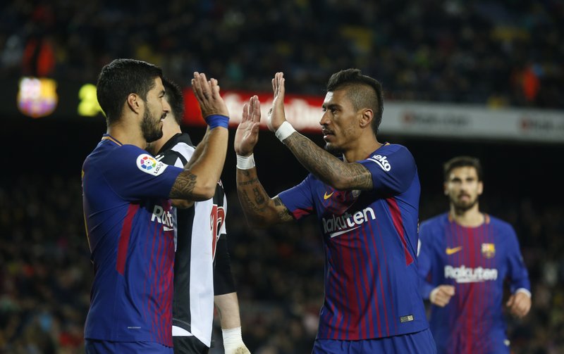 Barca wins 3-0 before Coutinho arrival; Madrid drops points