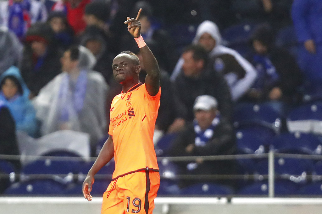 Mane scores hat trick as Liverpool routs Porto, 5-0