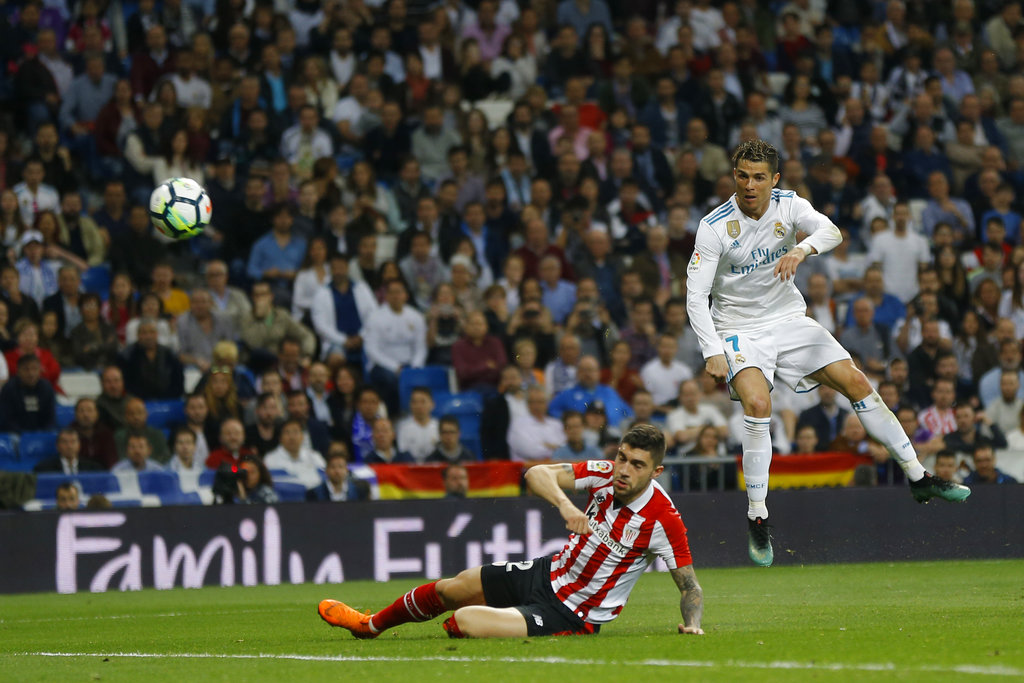 Ronaldo scores with backheel flick, saves Madrid from loss