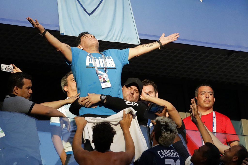 Concern over Maradona after health scare in Argentina World Cup thriller