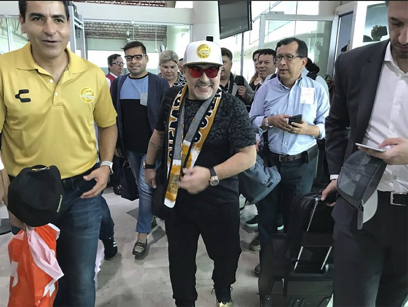 Maradona to coach soccer club in Mexico’s cartel heartland