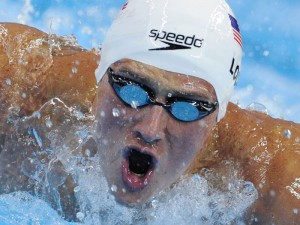 TOPPING PHELPS. US swimmer Ryan Lochte competes in the heats of the men's 200-meter individual medley swimming event in the FINA World Championships at the indoor stadium of the Oriental Sports Center in Shanghai on July 27, 2011. AFP
