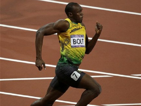 Usain Bolt. AP Photo