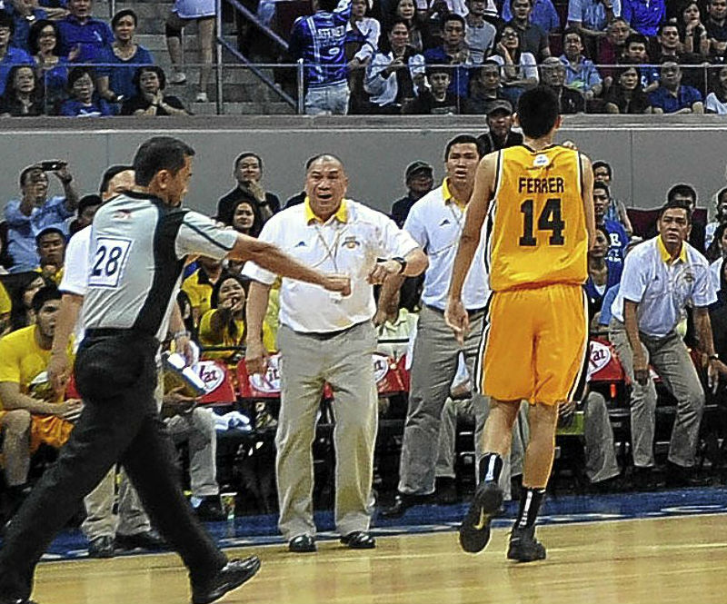 Jarencio during his time as UST head coach. INQUIRER file photo