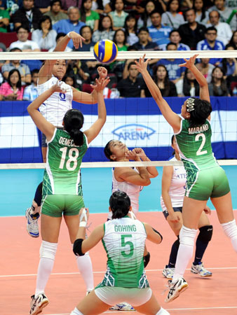 La Salle sweeps Ateneo for 3rd straight women's volley title | Inquirer ...