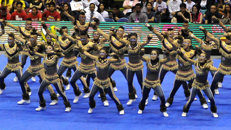 NATIONAL U Pep Squad’s energetic native American-themed number brings the house down in yesterday’s UAAP cheerdance tilt. AUGUST DELA CRUZ