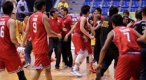NCAA rumble between EAC and Mapua. INQUIRER FILE PHOTO/AUGUST DELA CRUZ