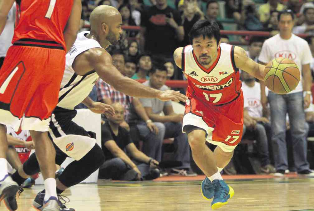 PACQUIAO will enter unchartered territory as he coaches and plays for KIA Motors against Blackwater Elite in the two teams’ PBA debut       EDWIN BACASMAS