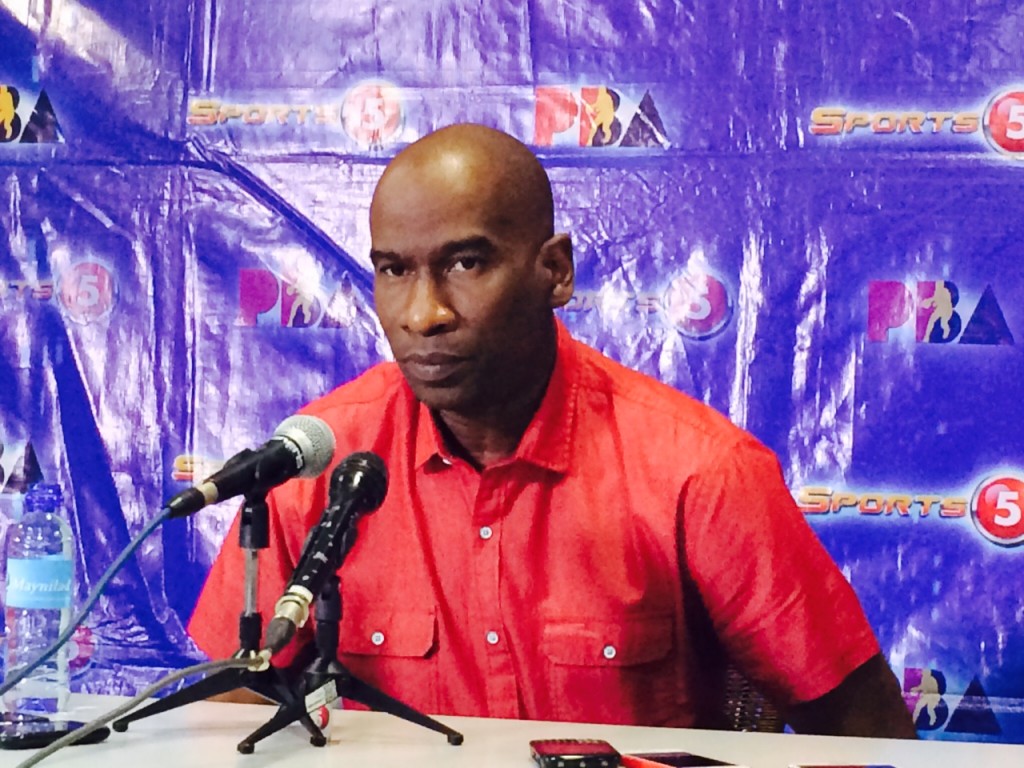 Norman Black won in his first game as the new head coach of the Meralco Bolts Wednesday night. Mark Giongco