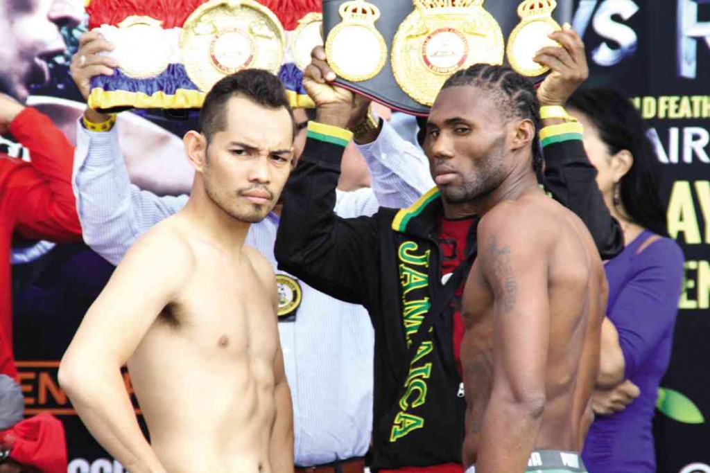 NONITO Donaire Jr. and Jamaican Nicholas Walters both tipped the scales at 125.6 pounds in yesterday’s weigh-in.  marc anthony reyes