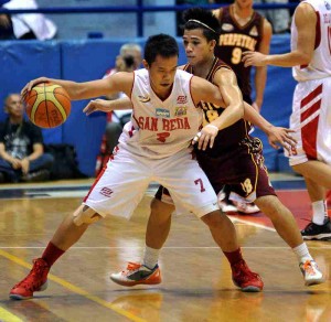 San Beda guard Baser Amer will again be running the show for the Red Lions in their quest for a sixth straight NCAA championship next year.  AUGUST DELA CRUZ
