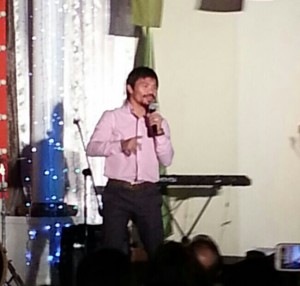 Saranggani Rep. Manny Pacquiao preaches before Court of Appeals employees about his "manual to life" and how his newfound faith changed his ways.