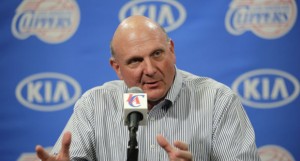 Los Angeles Clippers owner Steve Ballmer. The Clippers are one of the most valuable teams in the NBA according to Forbes magazine. 