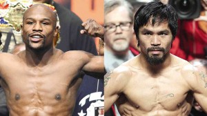 Floyd Mayweather Jr. and Manny Pacquiao FILE PHOTO