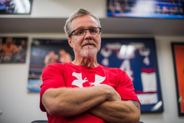 Boxing trainer Freddie Roach poses for a portrait at Wild Card Boxing Club on February 17, 2015 in Hollywood, California.   Jonathan Moore/Getty Images/AFP