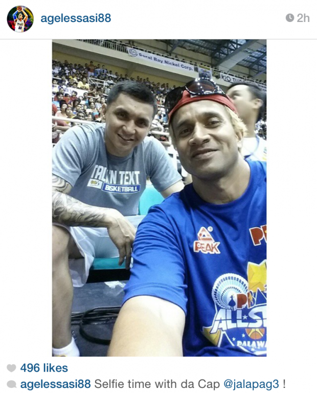 Asi Taulava with Jimmy Alapag. Screengrab from Asi Taulava's Instagram account.