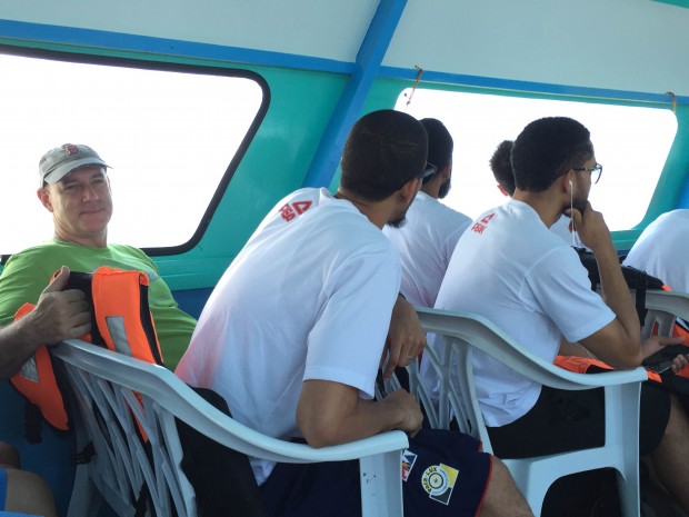 Boat ride going to Dos Palmas Island Resort. Mark Giongco/INQUIRER.net