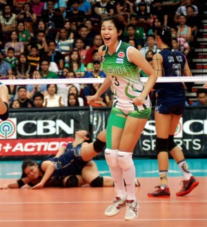 DLSU's Mika Reyes is one of the players that need to step up in the absence of Ara Galang. INQUIRER PHOTO/ARNOLD ALMACEN
