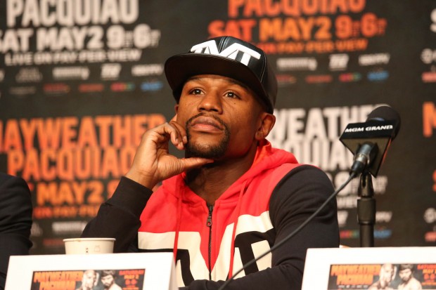 FLoyd Mayweather Jr. during the final press conference held at the KA Theatre in MGM Grand, Las Vegas Nevada on Wednesday, 29 April 2015. PHOTO BY REM ZAMORA/INQUIRER/ See more at FRAME