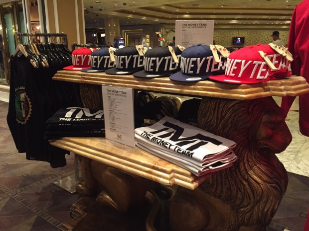 The Money Team clothing line has its own section at the official merchandise shop inside MGM Grand. 