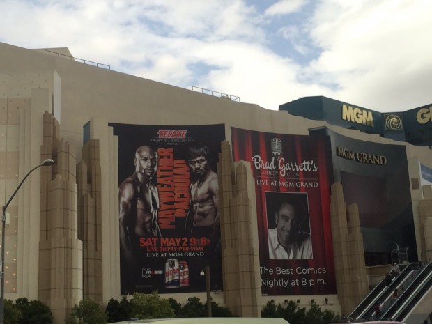 Official poster of the fight advertised at the MGM Grand.