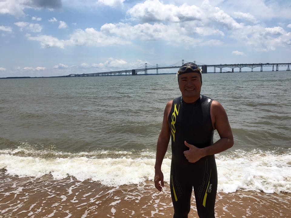 After a two-year hiatus due to pandemic, environmental lawyer and tri-athlete Ingemar "Pinoy Aquaman" Macarine was back in action as he successfully swam one of the five great lakes in North America on Sunday.