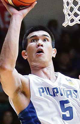 TROY Rosario is the only amateur in the Gilas pool. RAFFY LERMA