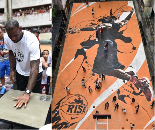 LeBron James mural at the Tenement Court in Taguig. Contribute Photo