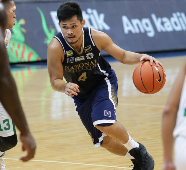 Gelo Alolino leads the NU Bulldogs anew. Photo by Tristan Tamayo/INQUIRER.net