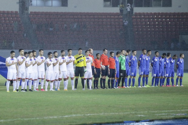 Philippine Azkals vs Uzbekistan during their Fifa World Cup qualifying. Photo by Tristan Tamayo/INQUIRER.net