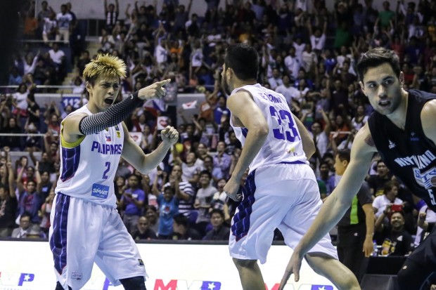 Pumped up Terrence Romeo sparks Gilas. Photo by Tristan Tamayo/INQUIRER.net