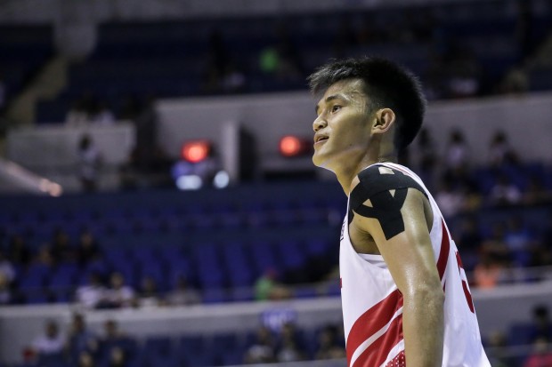 Von Batiller has been the biggest revelation for the Red Warriors so far. Photo by Tristan Tamayo/INQUIRER.net