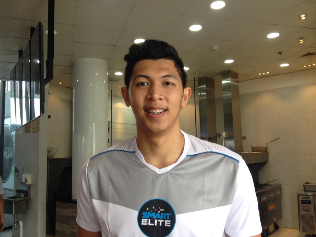 Kevin Ferrer during the UAAP Smart Elite Launch. 