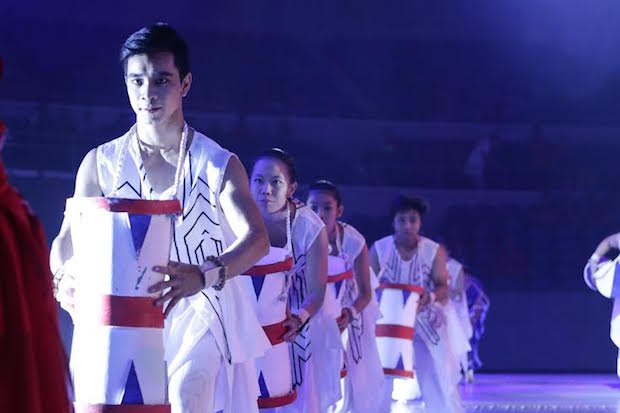 The UAAP Season 78 opening ceremonies at Smart Araneta Coliseum. Tristan Tamayo/INQUIRER.net
