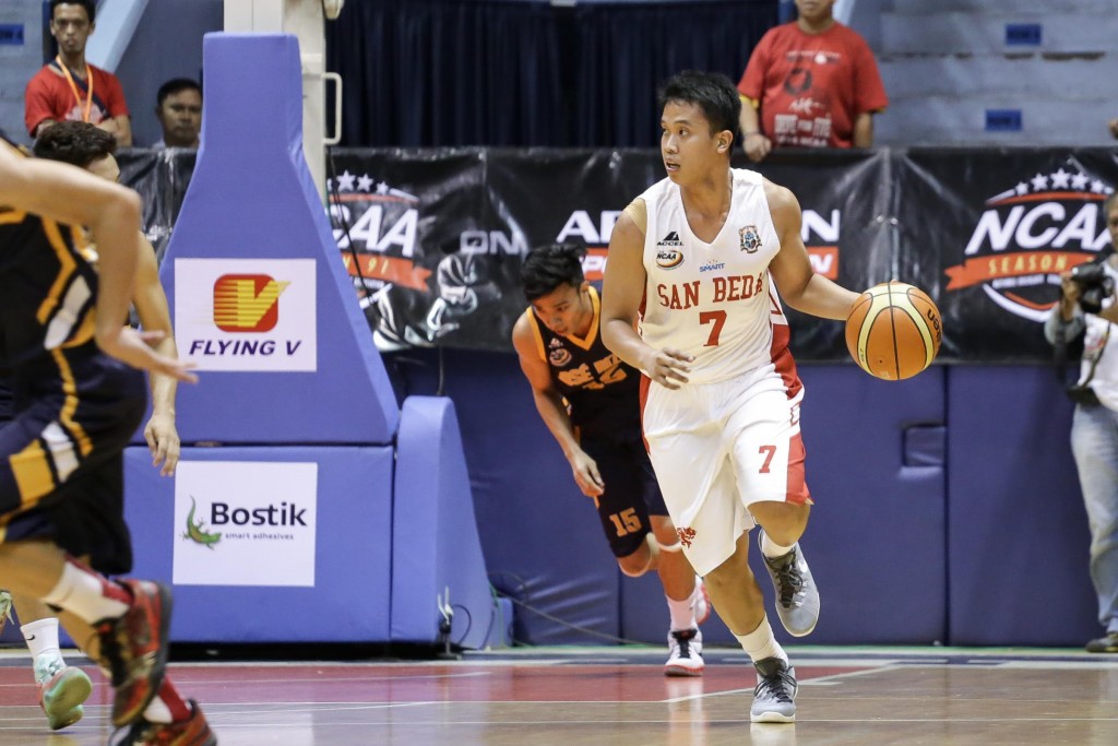 Baser Amer returns to action for San Beda. Photo by Tristan Tamayo/INQUIRER.net 