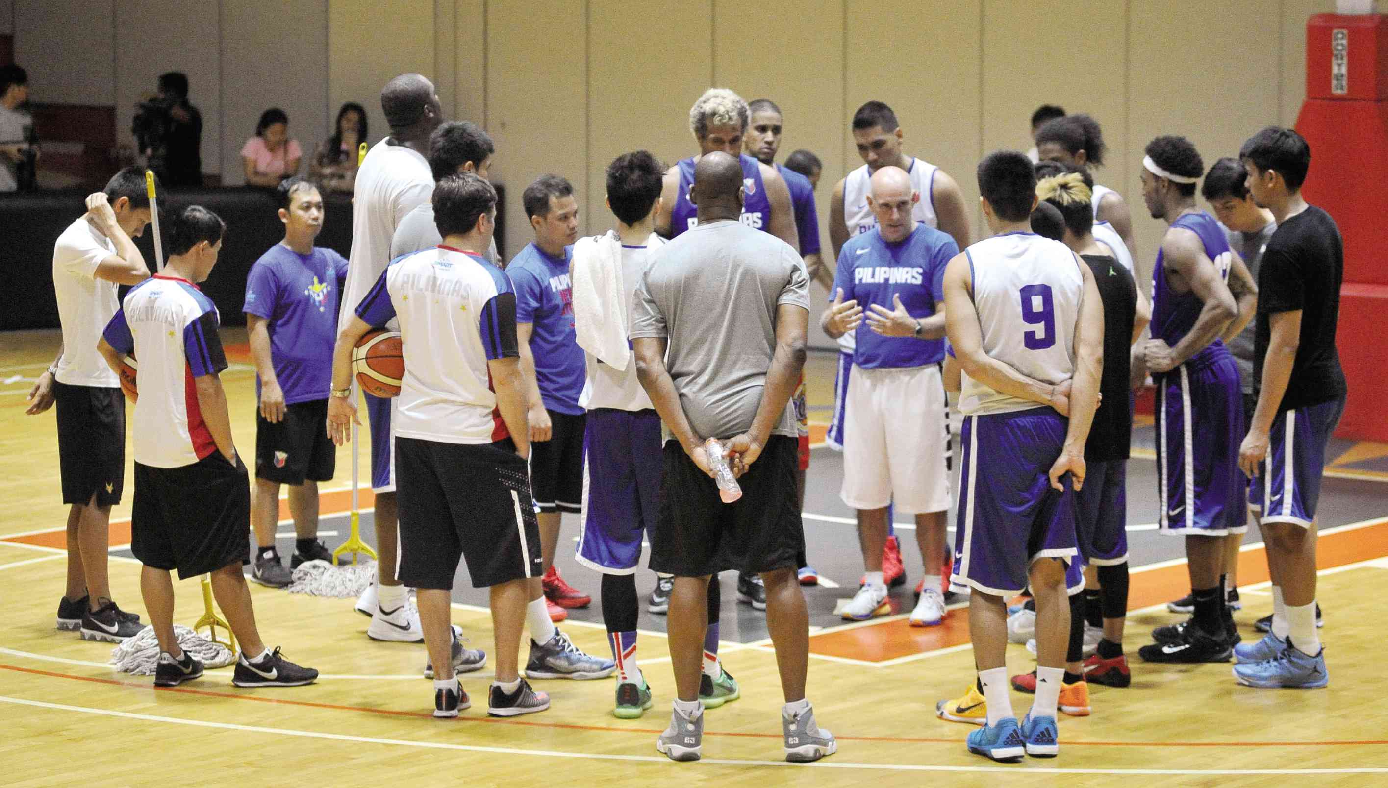FILE - GILAS Pilipinas coach Tab Baldwin says the team’s goal is to win “every single game” in the Fiba Asia Championship in Hunan. Tristan Tamayo/INQUIRER.net