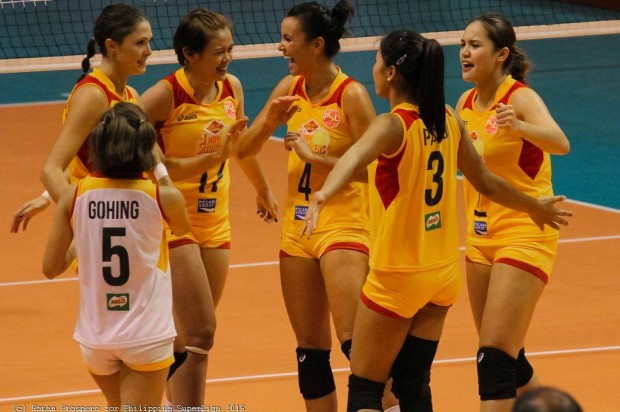 Philips Gold Lady Slammers. Photo from Philippine Super Liga Facebook account.