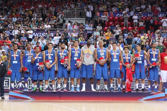 Gilas Pilipinas winds up with the silver medal in the 2015 Fiba Asia Championship after losing to host China Saturday night. Photo from Fiba.com