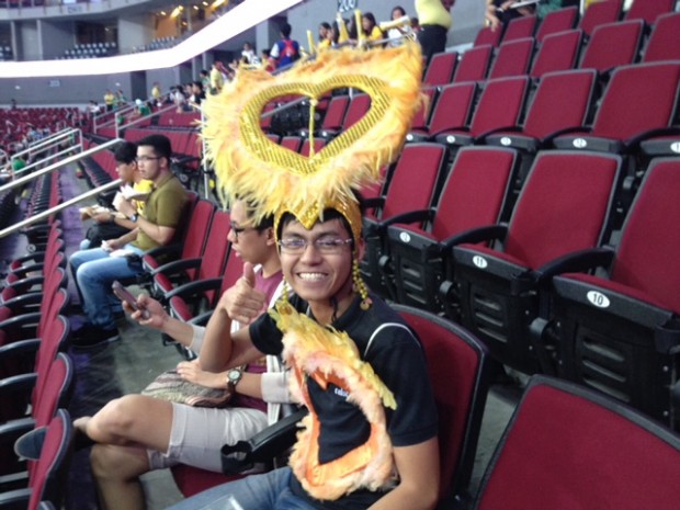 Nemo Ascue, a cheerdance fan since 2009, all dressed up for this year's Cheerdance Competition.